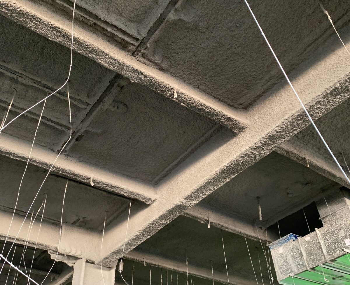 Spray Monokote Fireproofing