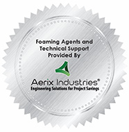 Foaming Agents and Technical Support provided by Aerix Industries badge